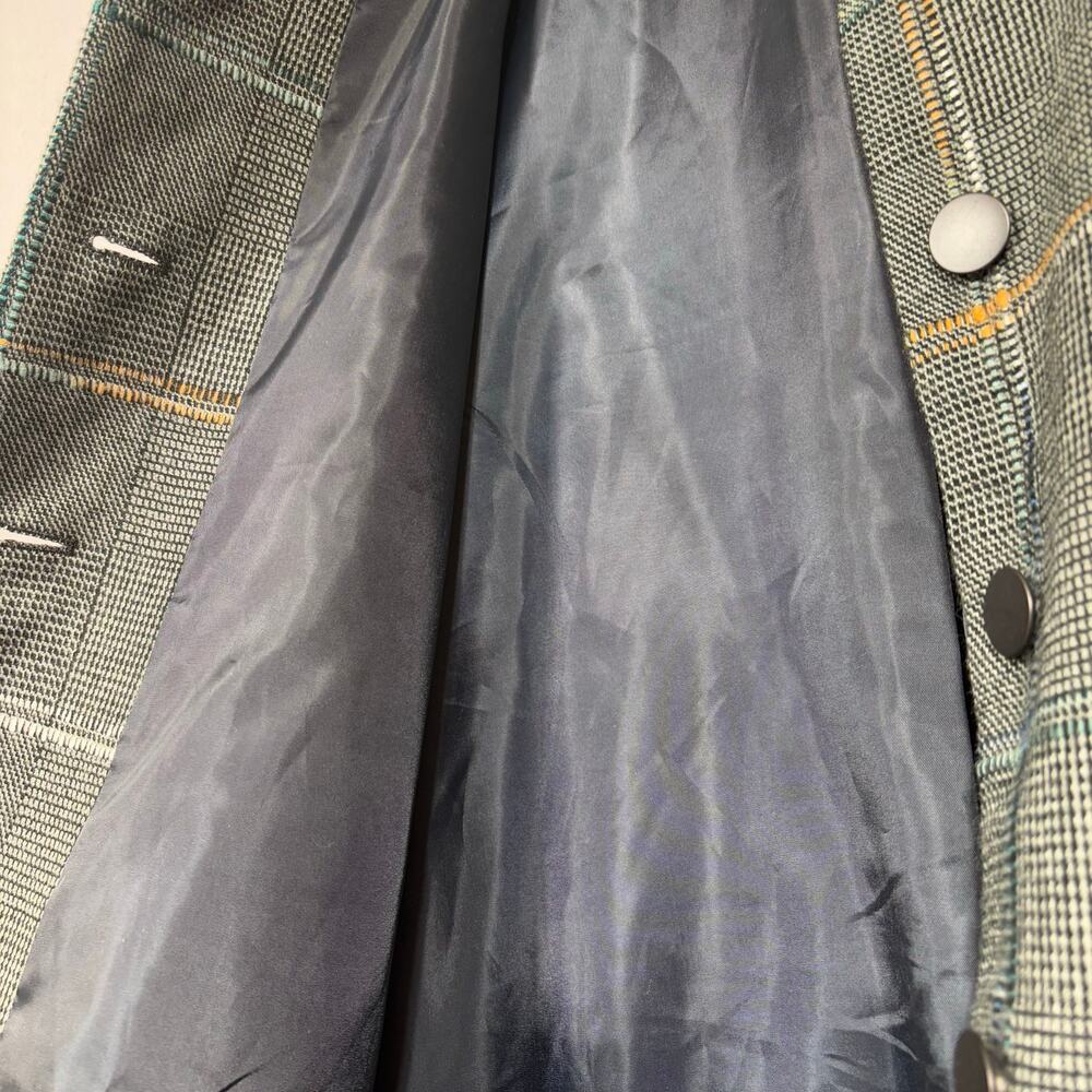 Christopher & Banks Jacket L Gray Plaid Button Classic Heritage Quiet Luxury - Picture 5 of 7